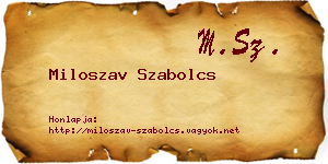 Miloszav Szabolcs névjegykártya
